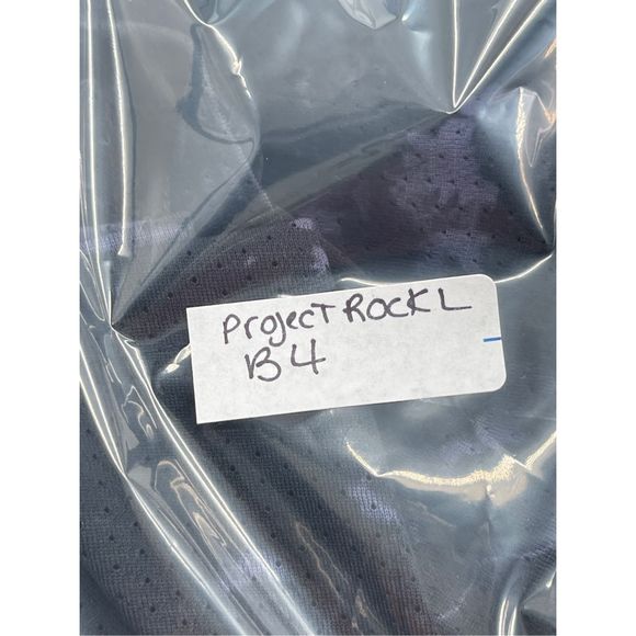 Under Armour Project Rock Tank Top Men Large Black Avy Mesh Do not go gentle New - Picture 9 of 10